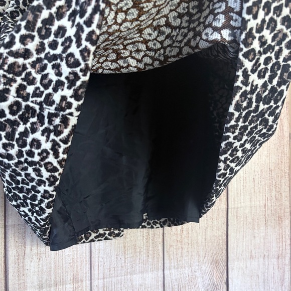Anthropologie Maeve Womens Leopard Babydoll Jacket size Small Petite - Picture 11 of 16